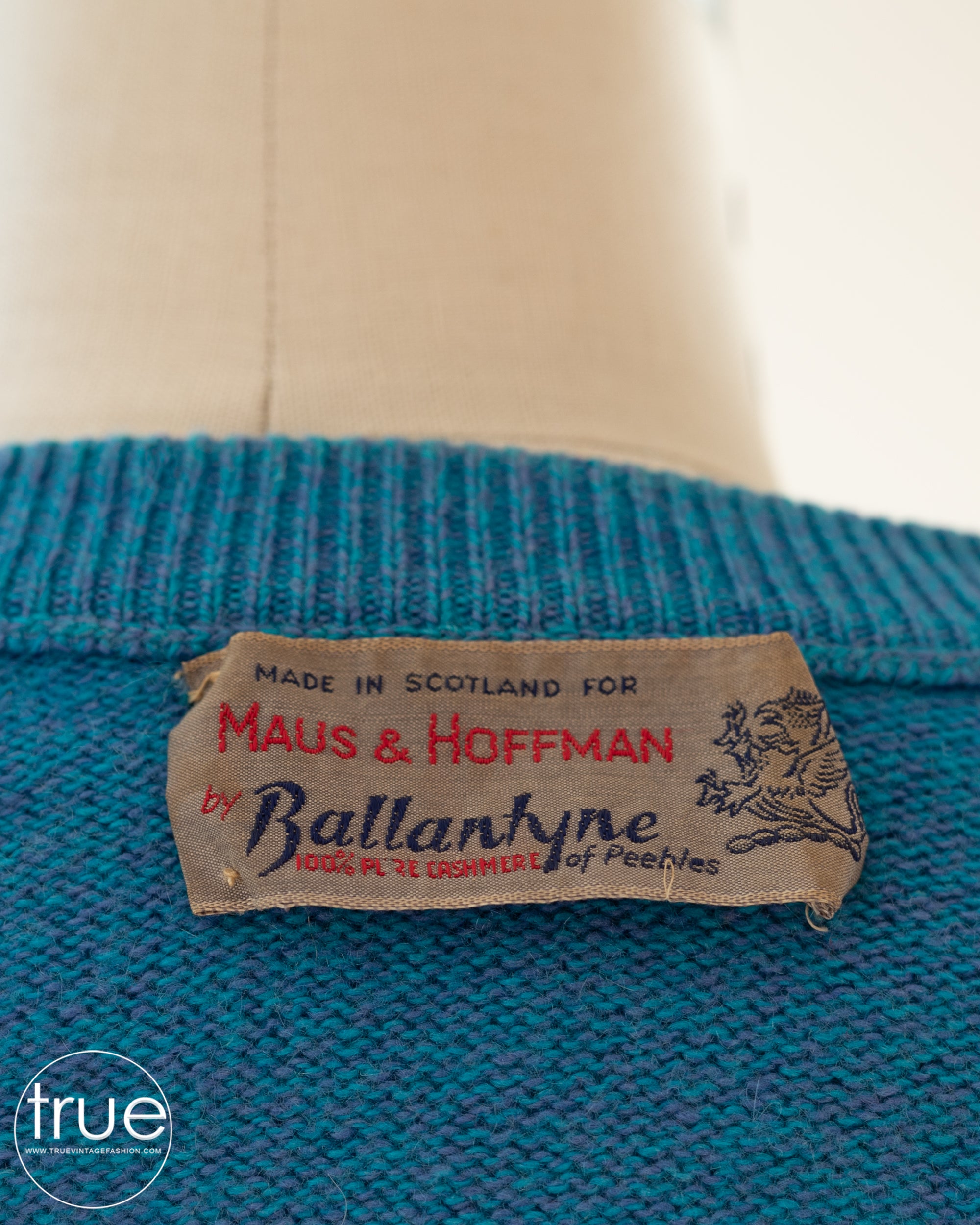 vintage 1950's sweatergorgeous BALLANTYNE cashmere cardigan w