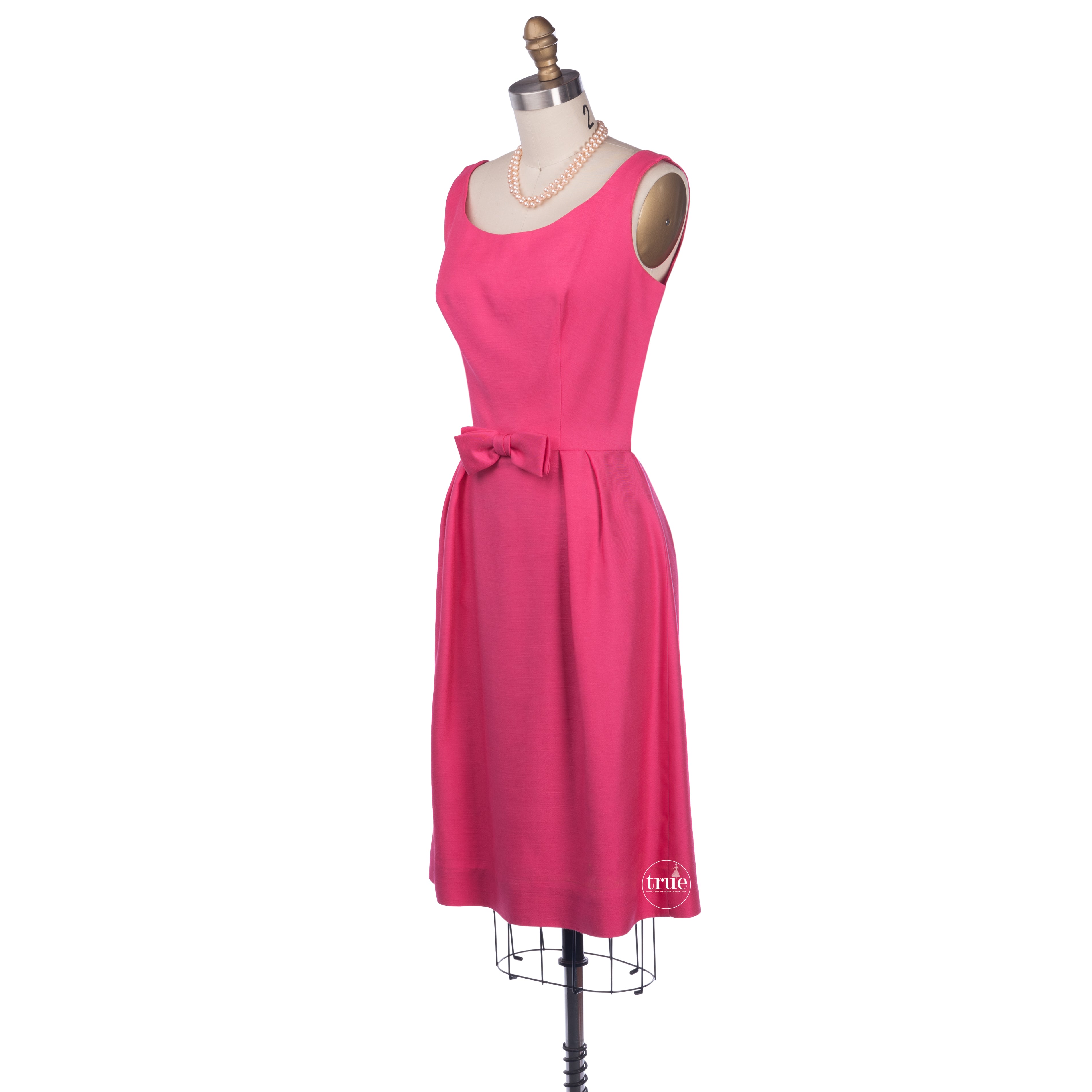 vintage 1960's dress ...classic jackie o Parade New York pink dress ...